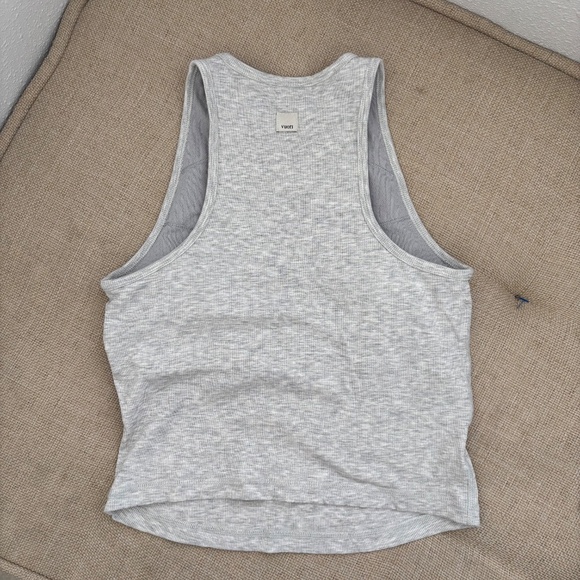 Vuori Pose Plyo Rib Tank in Grey - Picture 3 of 8